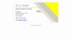 Desktop Screenshot of bic-controlling.de