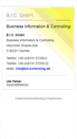 Mobile Screenshot of bic-controlling.de